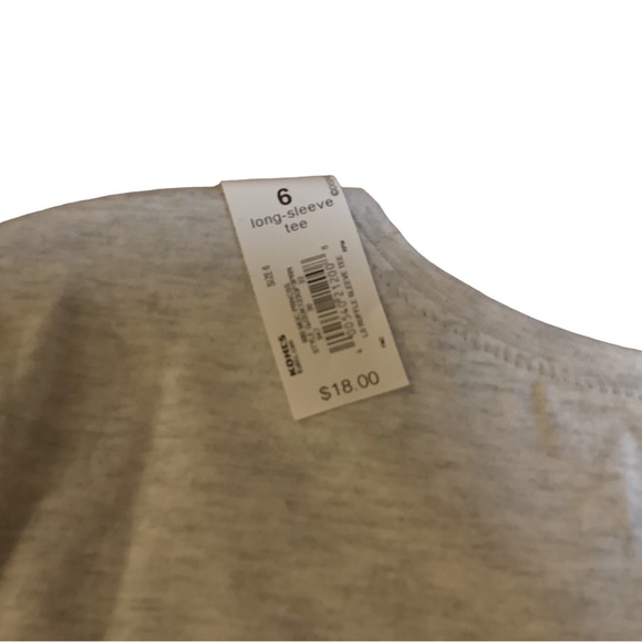 New Disney Princess Long
Sleeve Gray Top Size 6 - Picture 7 of 7